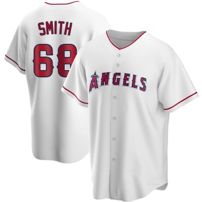 Men's Jake Smith Los Angeles Angels Replica White Home Jersey