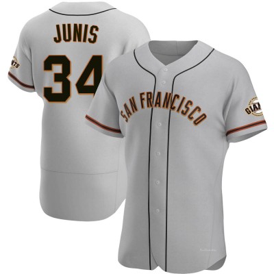 Men's Jakob Junis San Francisco Giants Authentic Gray Road Jersey