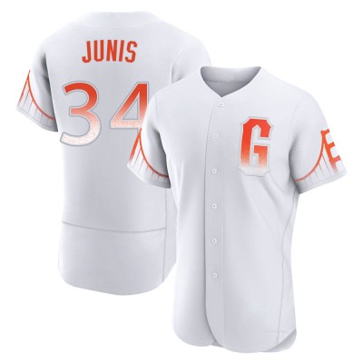 Men's Jakob Junis San Francisco Giants Authentic White 2021 City Connect Jersey