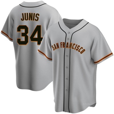 Men's Jakob Junis San Francisco Giants Replica Gray Road Jersey