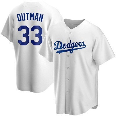 Men's James Outman Los Angeles Dodgers Replica White Home Jersey