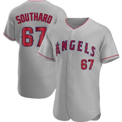 Men's Jared Southard Los Angeles Angels Authentic Gray Road Jersey