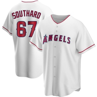 Men's Jared Southard Los Angeles Angels Replica White Home Jersey