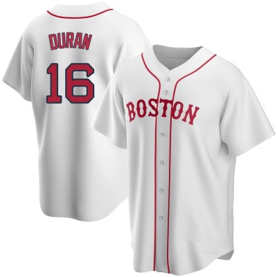 Men's Jarren Duran Boston Red Sox Replica White Alternate Jersey