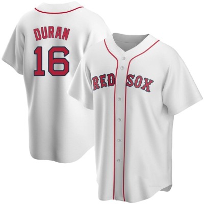 Men's Jarren Duran Boston Red Sox Replica White Home Jersey