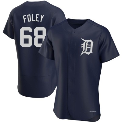 Men's Jason Foley Detroit Tigers Authentic Navy Alternate Jersey