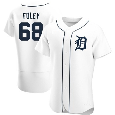 Men's Jason Foley Detroit Tigers Authentic White Home Jersey