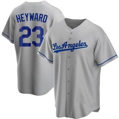 Men's Jason Heyward Los Angeles Dodgers Replica Gray Road Jersey