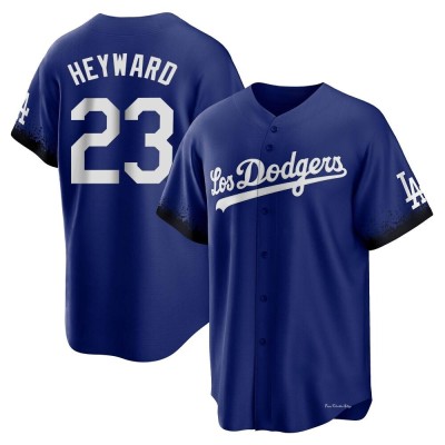 Men's Jason Heyward Los Angeles Dodgers Replica Royal 2021 City Connect Jersey