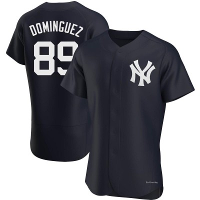 Men's Jasson Dominguez New York Yankees Authentic Navy Alternate Jersey