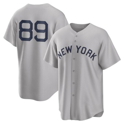 Men's Jasson Dominguez New York Yankees Replica Gray 2021 Field of Dreams Jersey