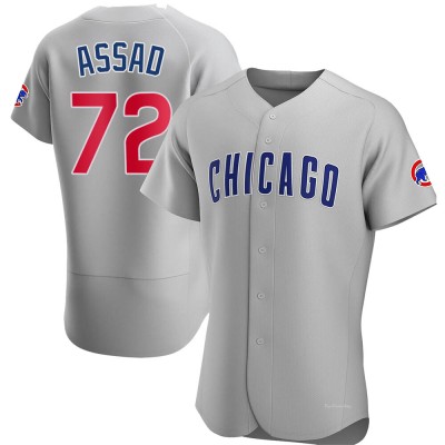 Men's Javier Assad Chicago Cubs Authentic Gray Road Jersey