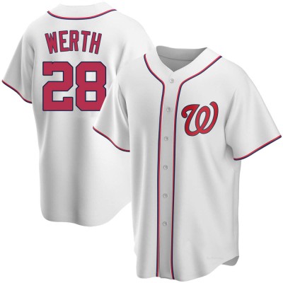 Men's Jayson Werth Washington Nationals Replica White Home Jersey