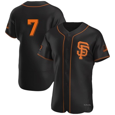 Men's J.D. Davis San Francisco Giants Authentic Black Alternate Jersey