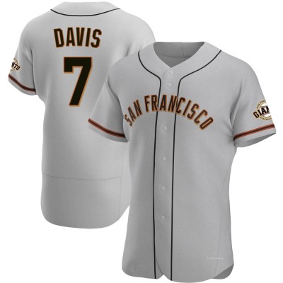 Men's J.D. Davis San Francisco Giants Authentic Gray Road Jersey