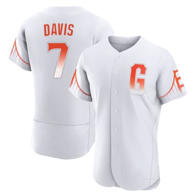 Men's J.D. Davis San Francisco Giants Authentic White 2021 City Connect Jersey