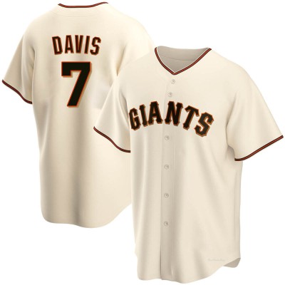 Men's J.D. Davis San Francisco Giants Replica Cream Home Jersey