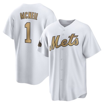 Men's Jeff McNeil New York Mets Game White Replica 2022 All-Star Jersey