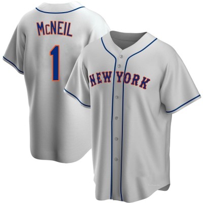 Men's Jeff McNeil New York Mets Replica Gray Road Jersey