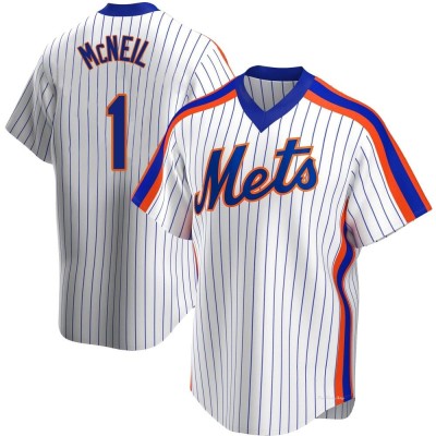 Men's Jeff McNeil New York Mets Replica White Home Cooperstown Collection Jersey