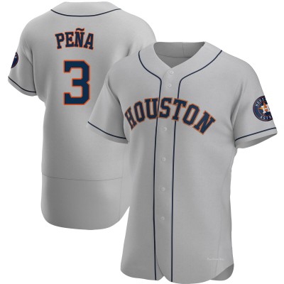 Men's Jeremy Pena Houston Astros Authentic Gray Road Jersey