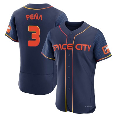 Men's Jeremy Pena Houston Astros Authentic Navy 2022 City Connect Jersey