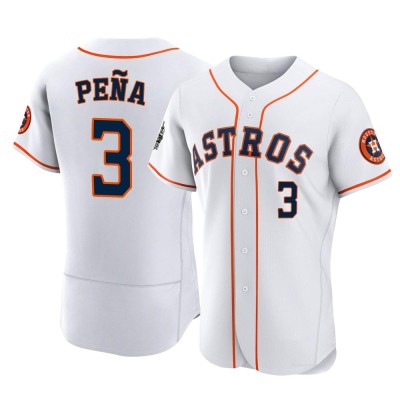 Men's Jeremy Pena Houston Astros Authentic White 2022 World Series Home Jersey