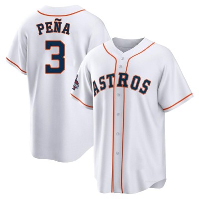 Men's Jeremy Pena Houston Astros Replica White 2022 World Series Champions Home Jersey