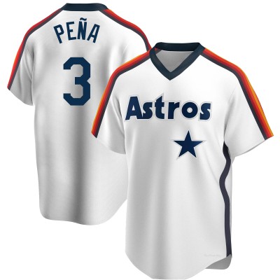 Men's Jeremy Pena Houston Astros Replica White Home Cooperstown Collection Team Jersey