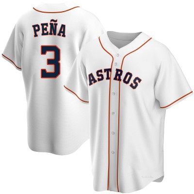 Men's Jeremy Pena Houston Astros Replica White Home Jersey