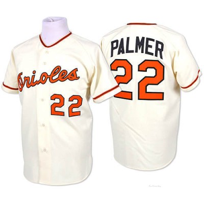 Men's Jim Palmer Baltimore Orioles Authentic Cream Throwback Jersey