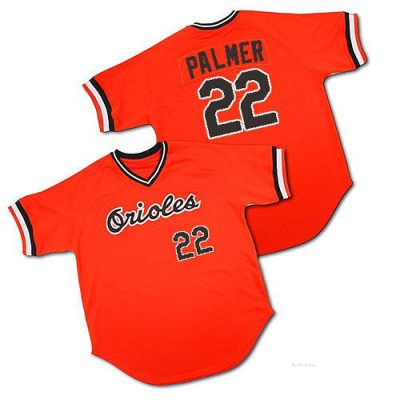 Men's Jim Palmer Baltimore Orioles Authentic Orange 1982 Throwback Jersey