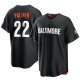 Men's Jim Palmer Baltimore Orioles Replica Black 2023 City Connect Jersey