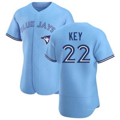 Men's Jimmy Key Toronto Blue Jays Authentic Blue Powder Alternate Jersey