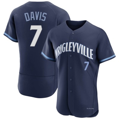 Men's Jody Davis Chicago Cubs Authentic Navy 2021 City Connect Jersey