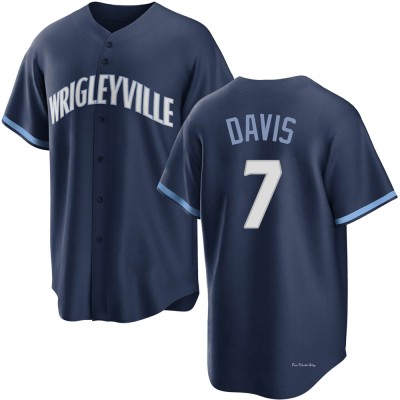 Men's Jody Davis Chicago Cubs Replica Navy 2021 City Connect Jersey