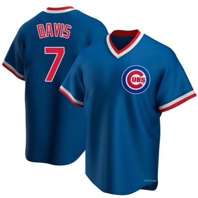 Men's Jody Davis Chicago Cubs Replica Royal Road Cooperstown Collection Jersey