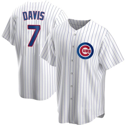 Men's Jody Davis Chicago Cubs Replica White Home Jersey