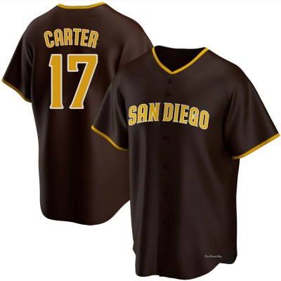 Men's Joe Carter San Diego Padres Replica Brown Road Jersey