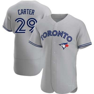 Men's Joe Carter Toronto Blue Jays Authentic Gray Road Jersey