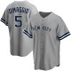 Men's Joe DiMaggio New York Yankees Replica Gray Road Name Jersey