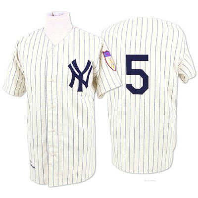 Men's Joe DiMaggio New York Yankees Replica White Throwback Jersey