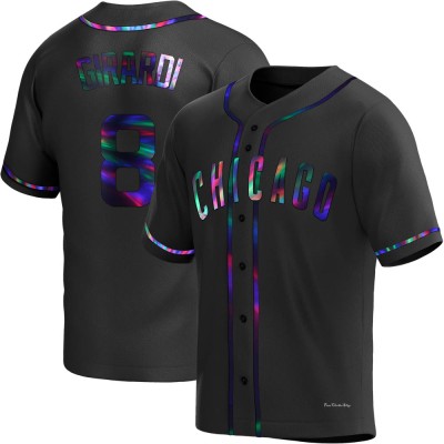 Men's Joe Girardi Chicago Cubs Replica Black Holographic Alternate Jersey