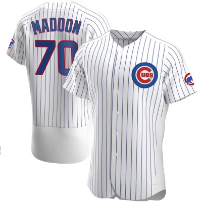 Men's Joe Maddon Chicago Cubs Authentic White Home Jersey