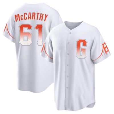 Men's Joe McCarthy San Francisco Giants Replica White 2021 City Connect Jersey