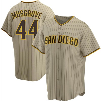 Men's Joe Musgrove San Diego Padres Replica Sand/Brown Alternate Jersey