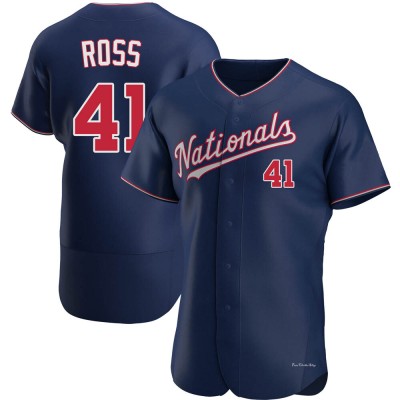 Men's Joe Ross Washington Nationals Authentic Navy Alternate Jersey