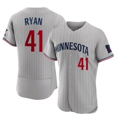 Men's Joe Ryan Minnesota Twins Authentic Gray Road Jersey