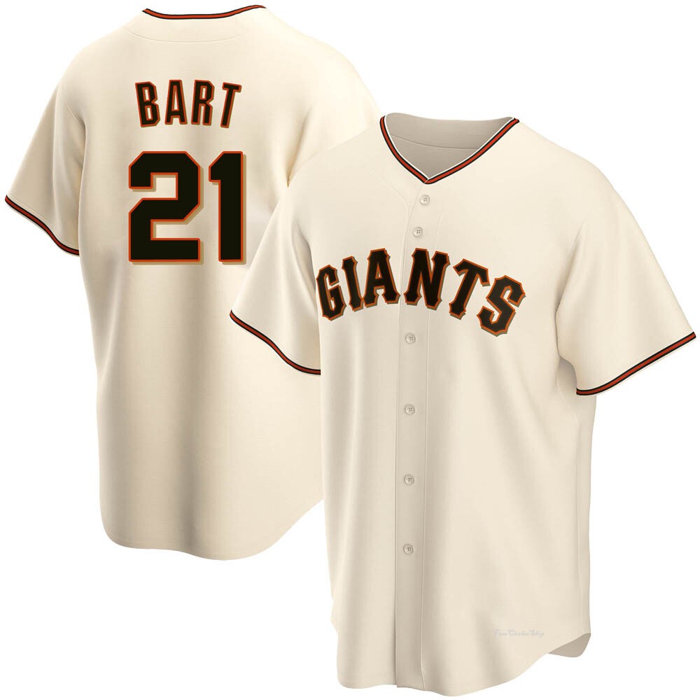 Men's Joey Bart San Francisco Giants Replica Cream Home Jersey - Fans ...