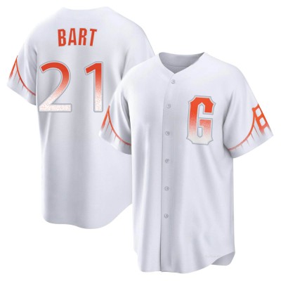 Men's Joey Bart San Francisco Giants Replica White 2021 City Connect Jersey